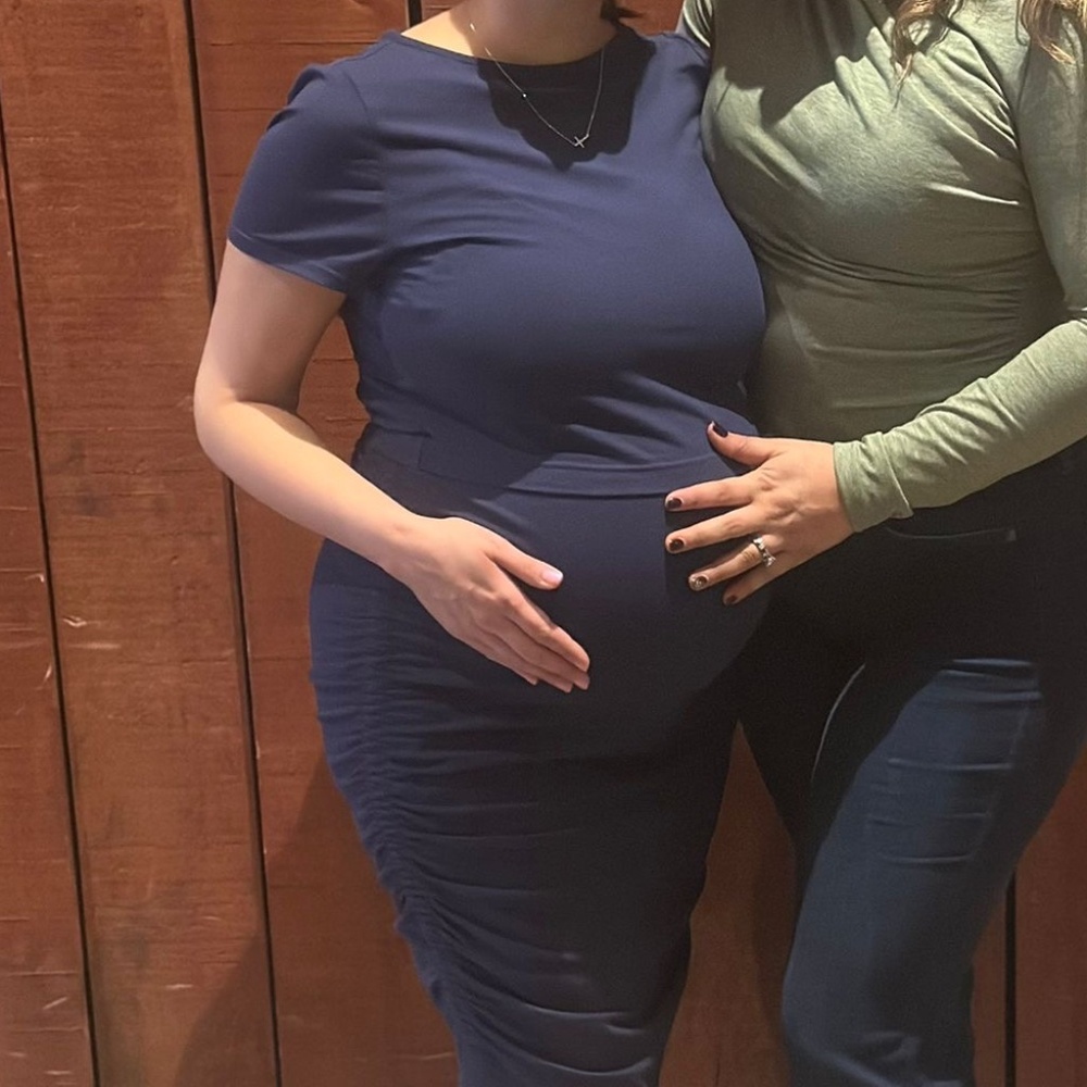 NWT Isabel navy blue maternity dress 2 piece
